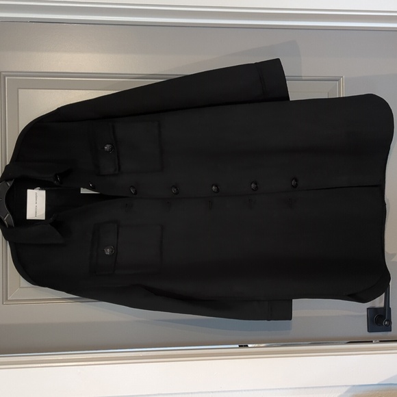 Rebecca Minkoff Wool blend Jacket Coat Shaket medium NWT - Picture 4 of 12